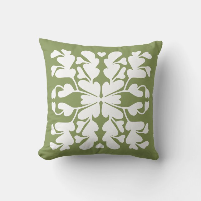 Almofada Deco verde musgo (Frente)