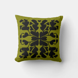 Almofada Deco verde oliva