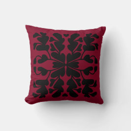 Almofada Deco vermelho da rotura
