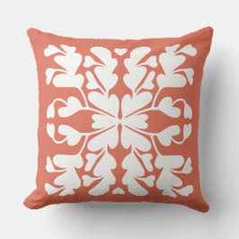 Almofada Deco vermelho terracota