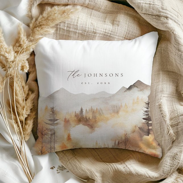 Almofada Decor de Cabina Rústica do Travesseiro do Nome da  (Criador carregado)