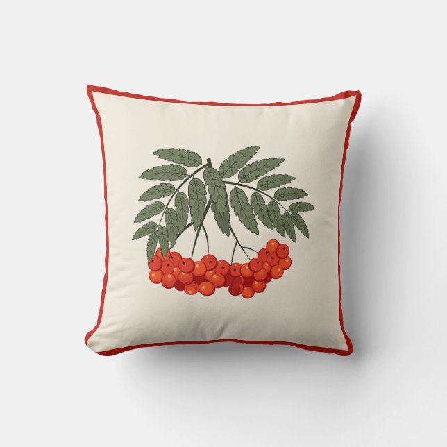 Almofada Decor de Queda de Farmhouse - Berries Rowan com Li (Frente)