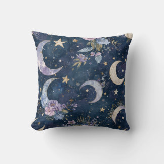 Almofada Decoração Celestial de Casa com Lua e Estrela | Al