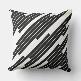 Almofada Decoração com Linhas Diagonais Geométricas Moderna