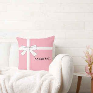 Almofada Decoração cor-de-rosa e branca do BEBÊ & do CO