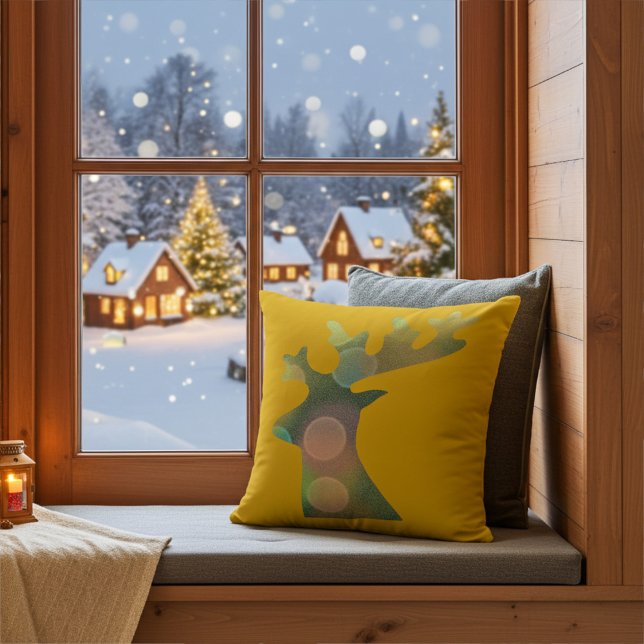 Almofada Decoração da Cabeça de Névoa de Natal Elegante (Criador carregado)