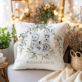 Almofada Decoração das Férias dos Animais Árticos na Terra 