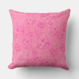 Almofada Decoração de berçário padrão de gatinhos fofos em