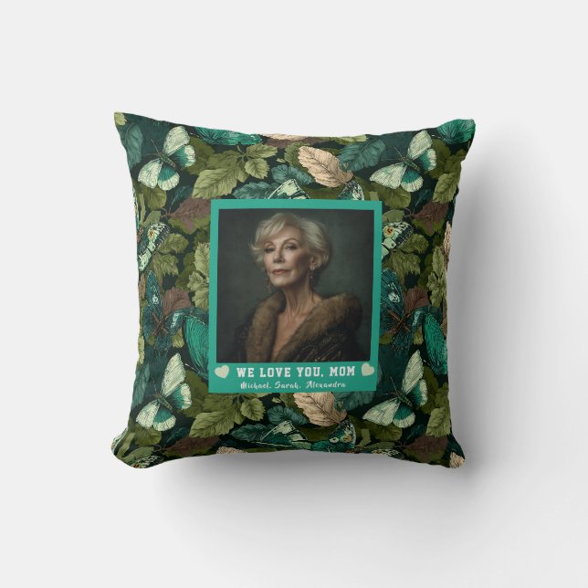 Almofada Decoração de Camuflagem de Borboleta para Quarto d (Frente)