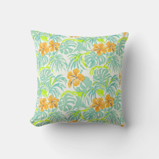 Almofada Decoração de Casa com Padrão de Folha de Monstera
