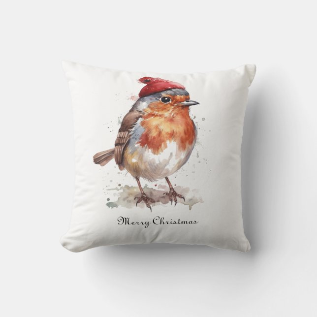 Almofada Decoração de Casa Inglesa Aconchegante do Robin (Frente)
