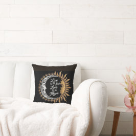 Almofada Decoração de citação do Travesseiro Sol e Lua