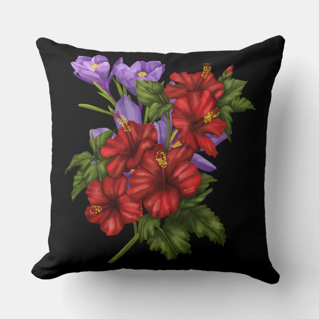 Almofada decoração de flores (Frente)