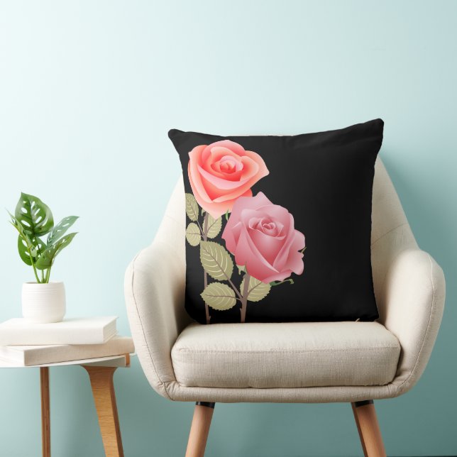 Almofada decoração de flores (Cadeira)