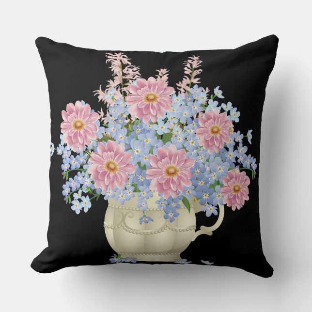 Almofada decoração de flores (Frente)