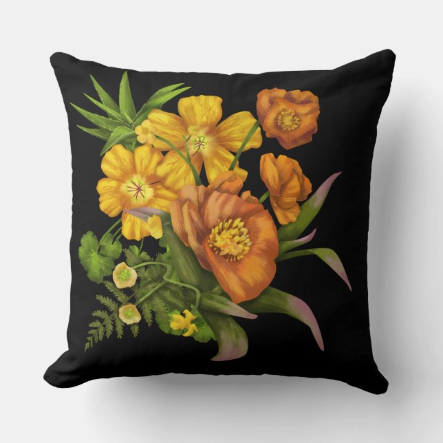 Almofada decoração de flores (Frente)