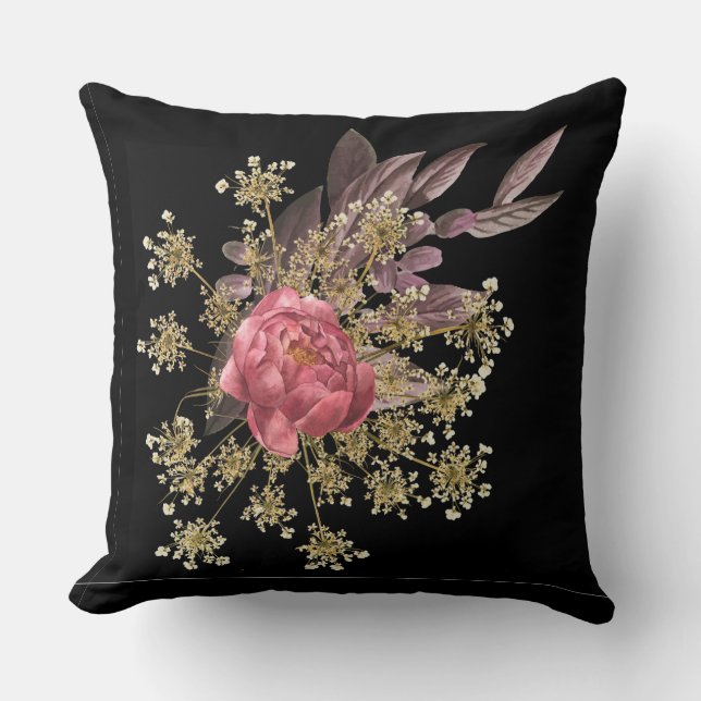 Almofada decoração de flores (Frente)