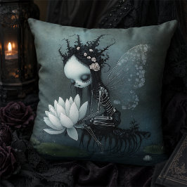 Almofada Decoração de Halloween Fada Esqueleto Fantasia Som