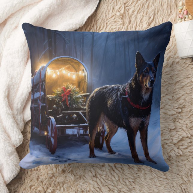 Almofada Decoração de Natal de Trenó de Neve Kelpie Austral (Cobertor)