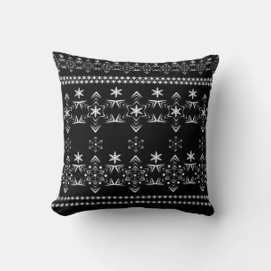 Almofada Decoração de ornamentação de neve esbranquiça