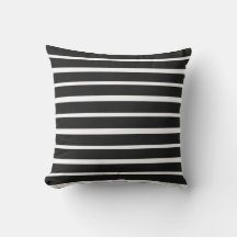 Decoração de Pátio Preto e Branco com Listras Mode