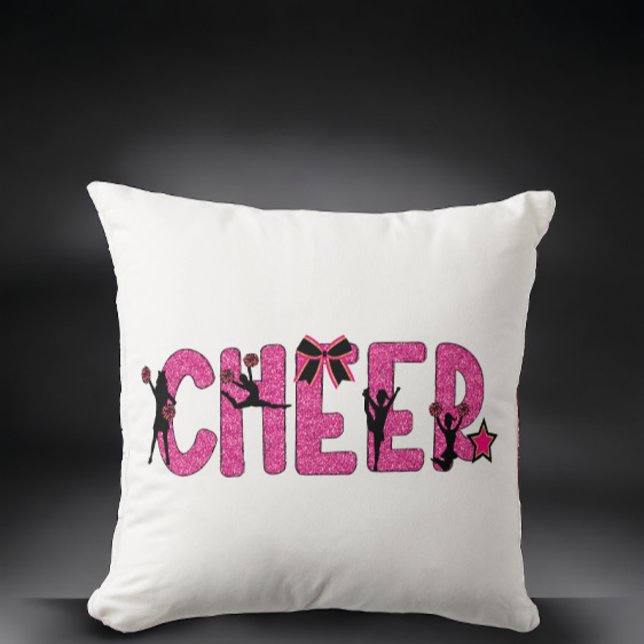 Almofada Decoração de Pom Poms de Cheer / Cheerleader com B (Criador carregado)