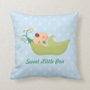 Almofada Decoração de quarto de bebê menino com Doce Ervilh