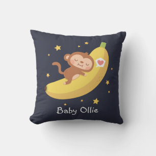 Almofada Decoração de Sala de Crianças Macaco Fofo Abraçand