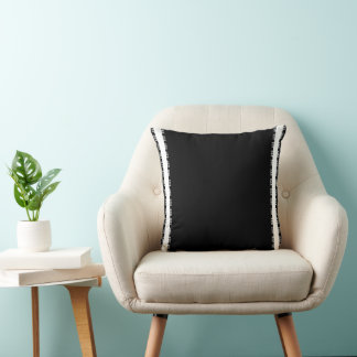 Almofada Decoração em Branco e Preto Moderno