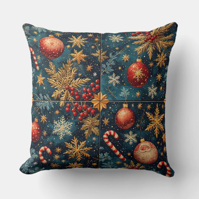 Almofada Decoração Festiva de Natal (Frente)
