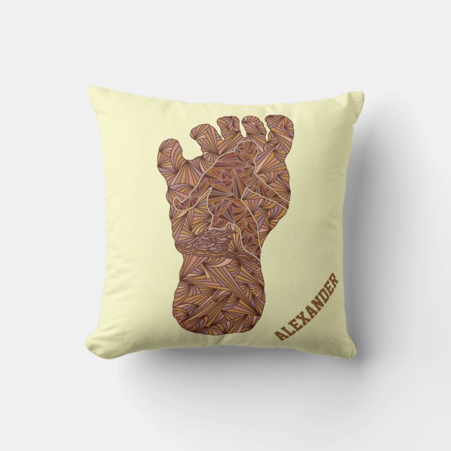 Almofada Decoração Home personalizada trilha de Z Bigfoot (Frente)