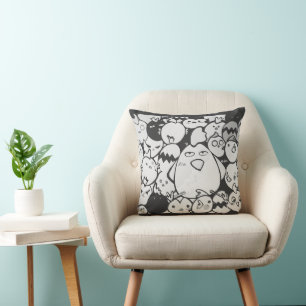 Almofada Decoração inicial de Kawaii Cozy