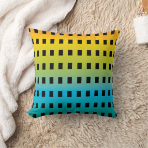 Almofada Decoração inicial do Rainbow Square Cushion Gradie