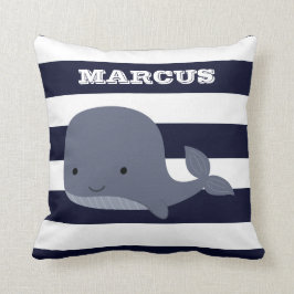 Almofada Decoração náutica bonito do berçário do oceano do