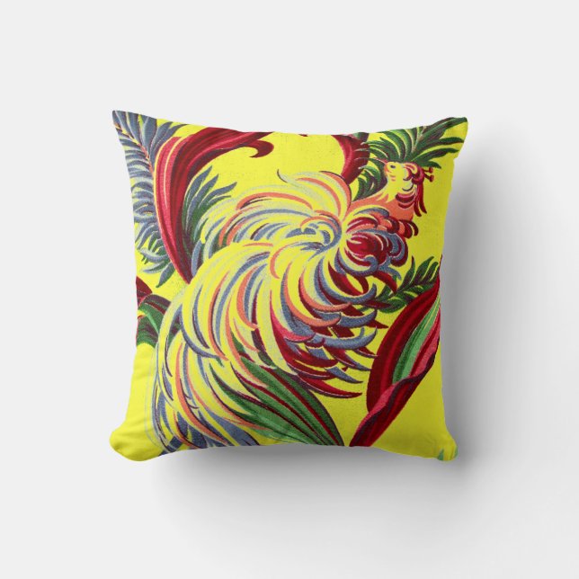 Almofada Decoração tropical de Florida Havaí das flores do (Frente)