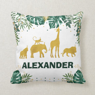 Almofada Decoração tropical moderna do berçário do meni