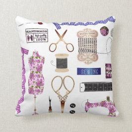 Almofada Decoração Vintage Sewing & Seamstress