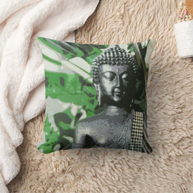 Almofada Decoração Zen de Meditação do Buda Moderno (Cobertor)