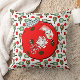 Almofada Decorações de Natal Alegria de Pickleball
