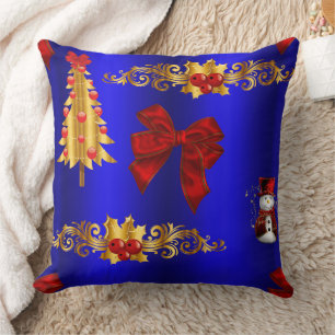 Almofada Decorações de Natal em Azul