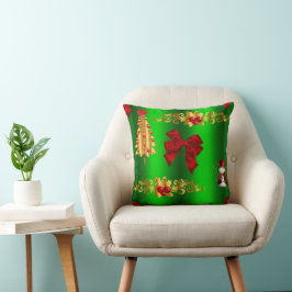 Almofada Decorações de Natal em Verde