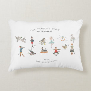 Almofada Decorativa 12 dias de natal de guardiã personalizada