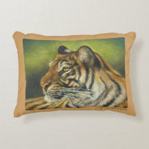 12" x 16" travesseiro decorativo do tigre