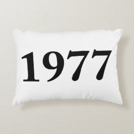 Almofada Decorativa 1977 para aniversários, aniversários, celebrações