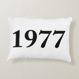 Almofada Decorativa 1977 para aniversários, aniversários, celebrações