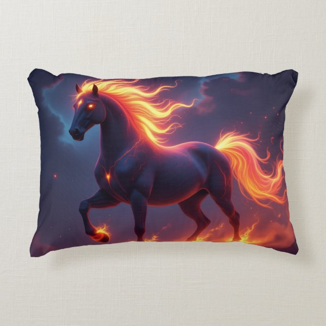 Almofada Decorativa „2026 – Das Jahr des Feuerpferds“ (Frente)