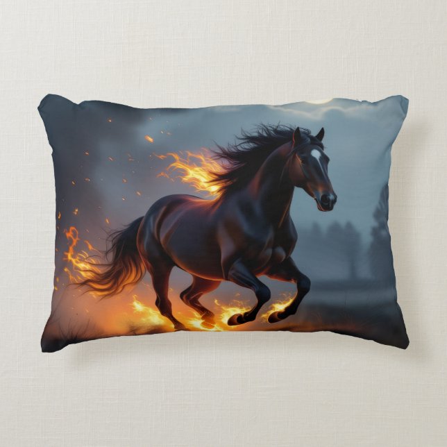 Almofada Decorativa „2026 – Das Jahr des Feuerpferds“ (Frente)