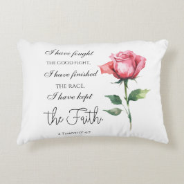 Almofada Decorativa 2 Timothy 4:7 - Eu lutei pela boa luta
