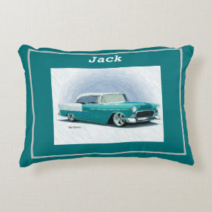 Almofada Decorativa "56 Turquesa Chevy Personalizado