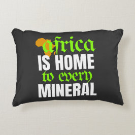 Almofada Decorativa A África é o Lar de Todos os Minerais |